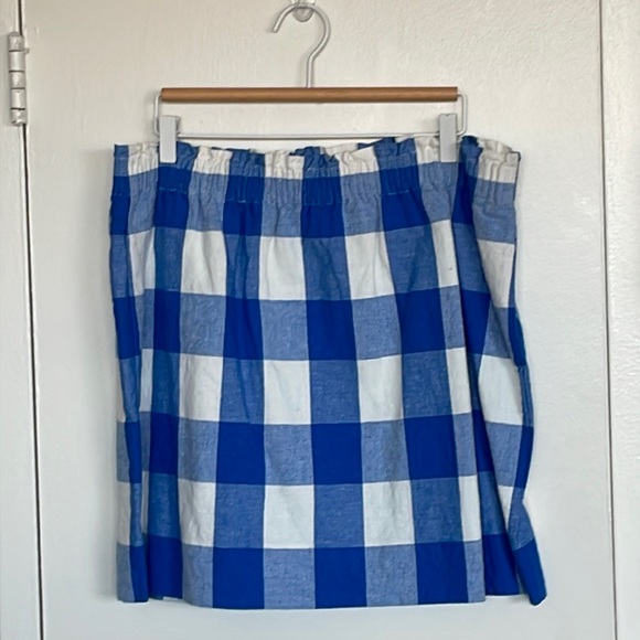 J. Crew Dresses & Skirts - Blue and white check skirt